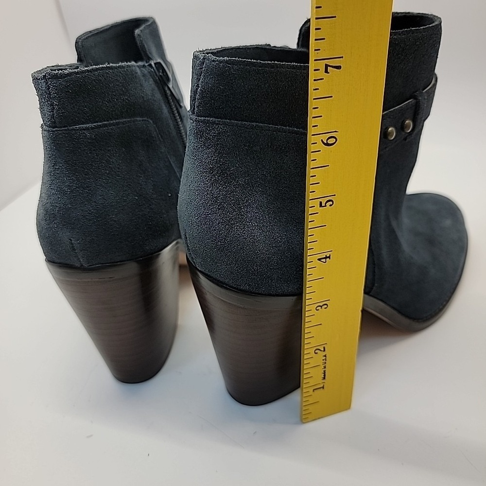 Sole Society Lyriq Suede Leather Studded Ankle Bootie Ink Blue Women's Sz 9M NEW - Picture 6 of 9